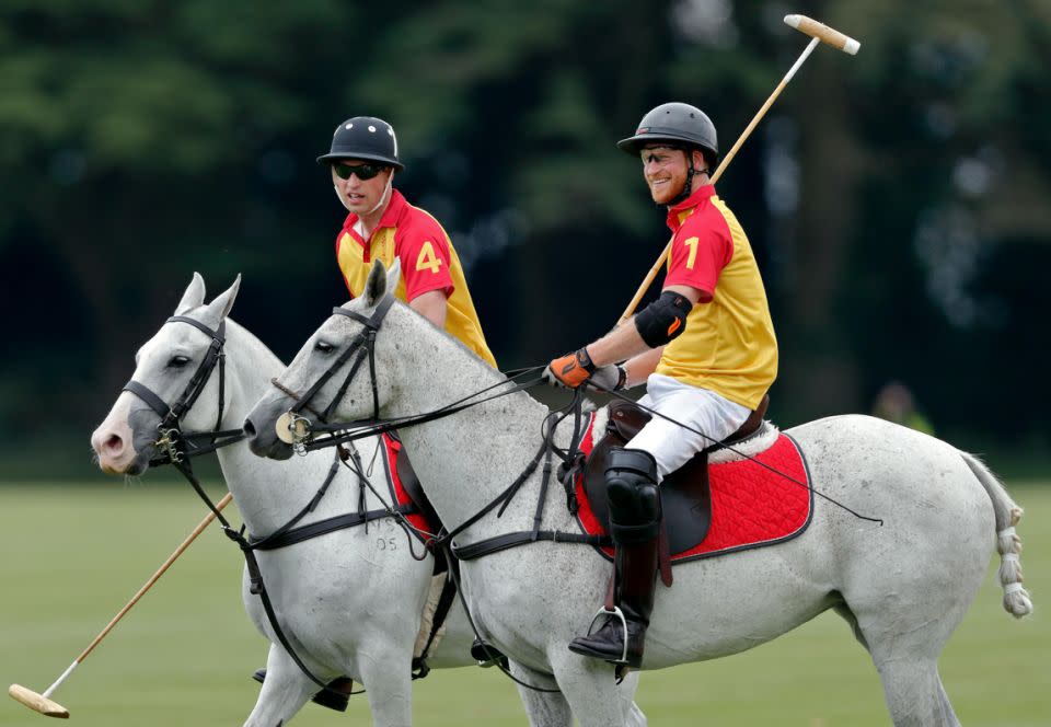 Wills might have the sportsmanship, but Harry's got the skills. Photo: Getty