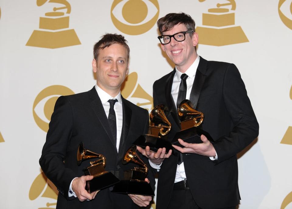 Blues brothers: The Black Keys with their Grammys, 2011 (AFP via Getty)