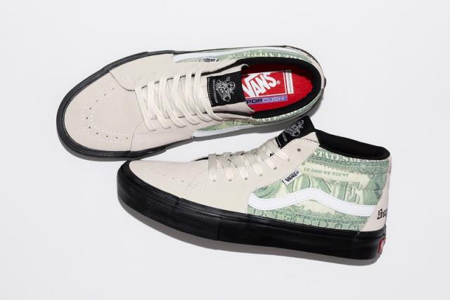 Supreme Dresses Vans in Dollar Bills for SS23