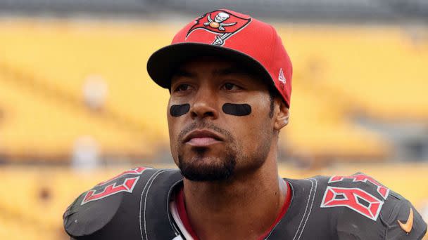 PHOTO: Wide receiver Vincent Jackson of the Tampa Bay Buccaneers looks on from the field at Heinz Field on Sept. 28, 2014, in Pittsburgh, Penn. (George Gojkovich/Getty Images, FILE)