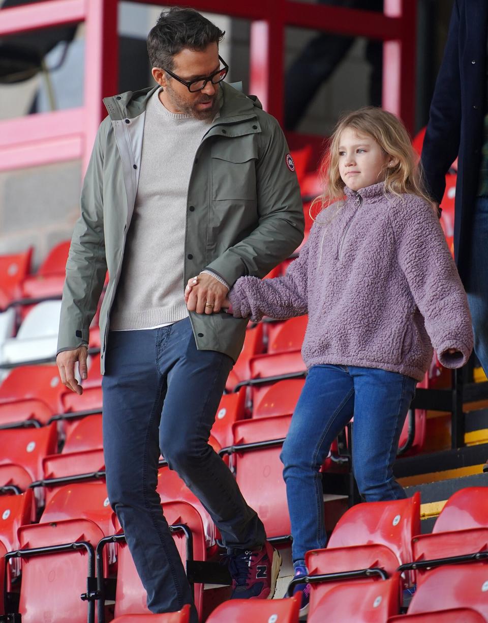 Ryan Reynolds' Daughter James, 8, Makes Rare Appearance at Weekend