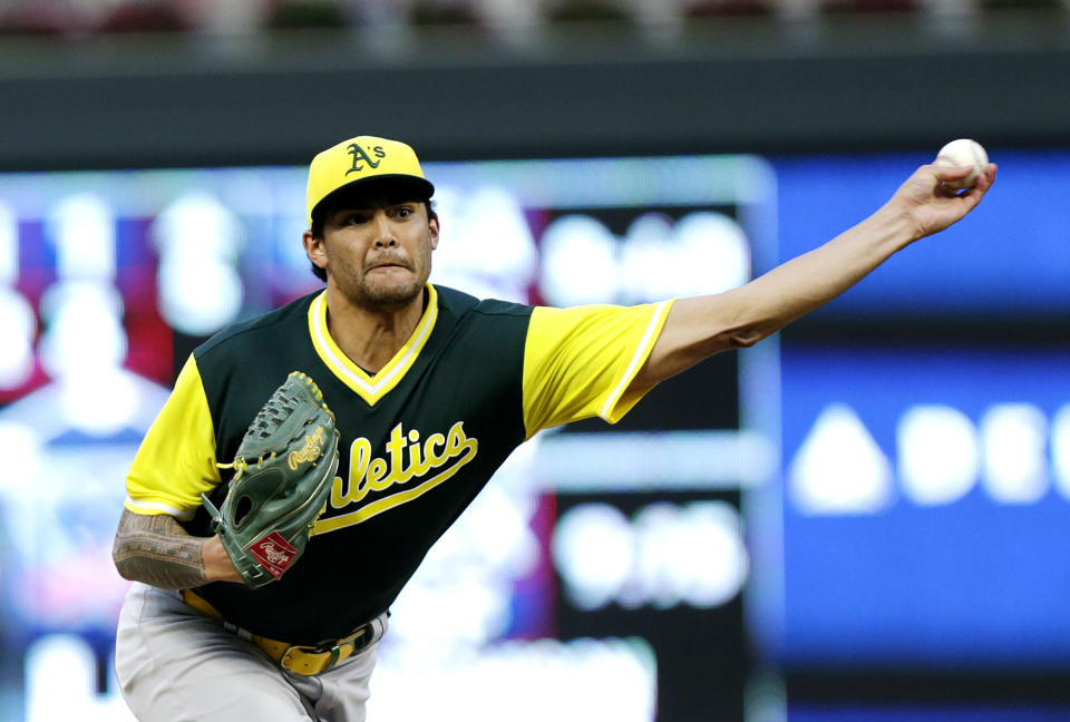 Sean Manaea will undergo shoulder surgery. (AP Photo)