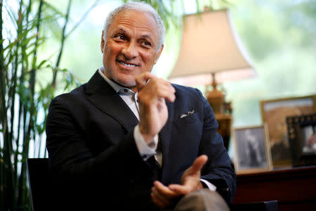 FILE PHOTO: U.S. Senate candidate Mike Espy speaks during an interview in Jackson, Mississippi, U.S. May 8, 2018. REUTERS/Jonathan Bachman/File Photo