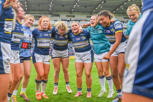 Rhinos celebrate their Cup semi-final win over Wigan last month. Picture by Olly Hassell/SWpix.com.