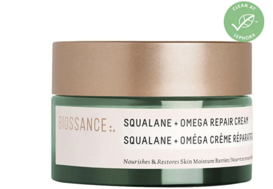 Biossance Squalane + Omega Repair Cream restored my eczema skin and save my life. PHOTO: Sephora.