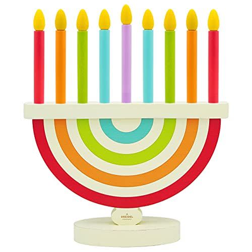 14) Hanukkah Children's Wooden Menorah