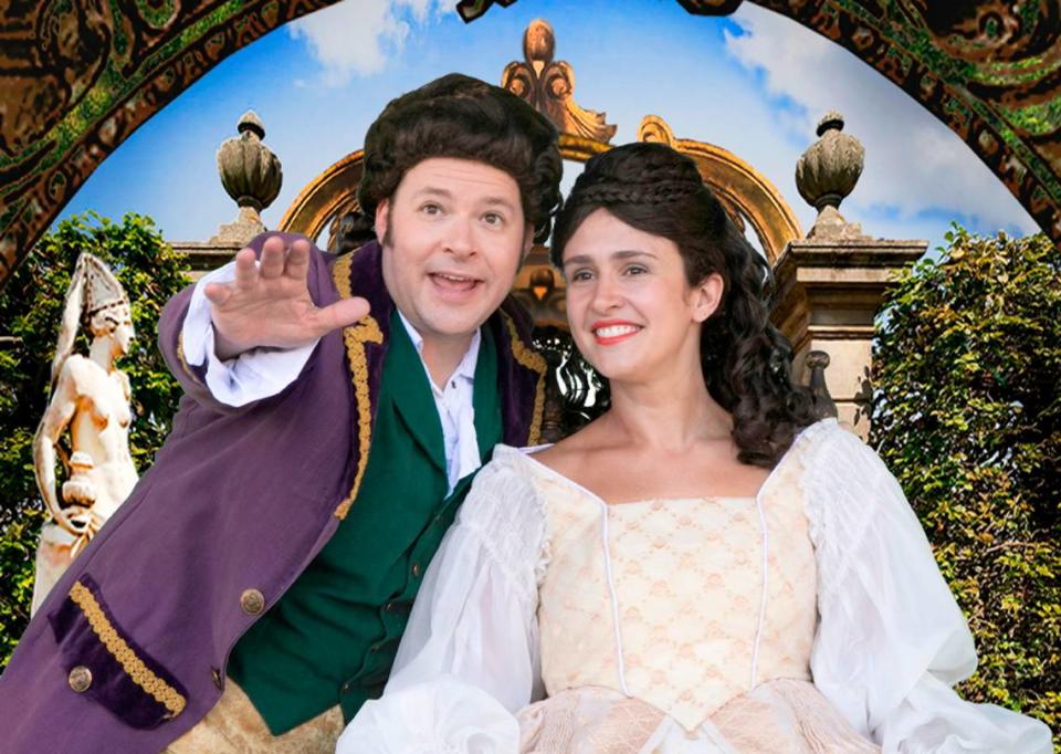 Devony Smith and Michael Desnoyers, star in Opera Modesto’s “Cinderella.” David Schroeder