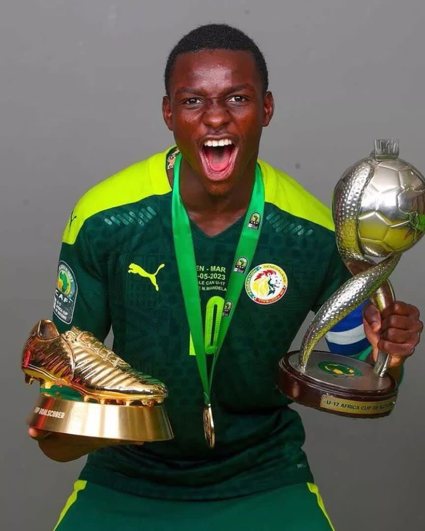 Amara Diouf, figura de la consagración del Sub 17 de Senegal en África, este año