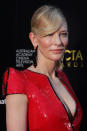 <p>Cate Blanchett arrives at the AACTA Awards at the Star on Jan. 30, 2013, in Sydney, Australia. (Photo: Lisa Maree Williams/Getty Images) </p>