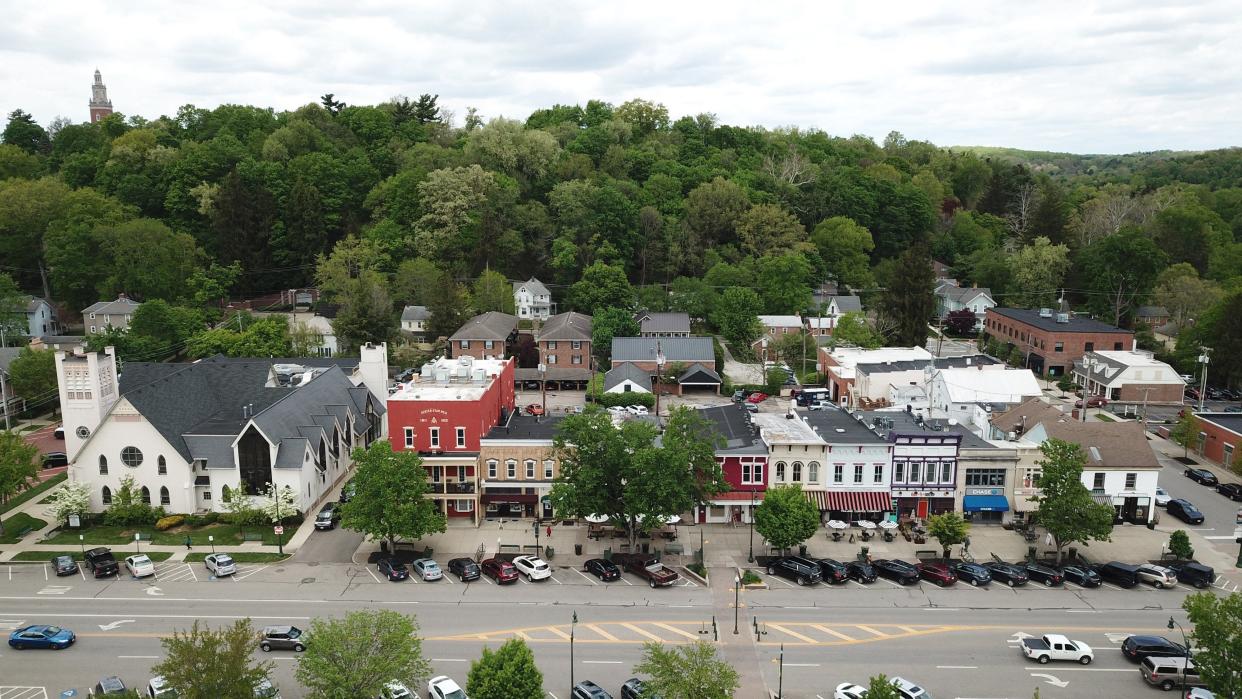 The Village of Granville, photographed May 2021, and Granville Township's draft comprehensive plan outlines ways the community can grow without sprawling developments taking away its rural landscape.
