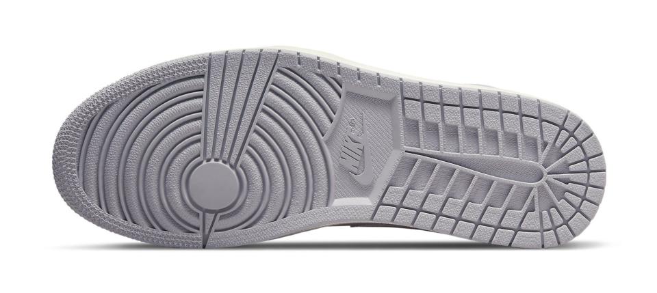 The outsole of the Air Jordan 1 Mid “Inside Out.” - Credit: Courtesy of Nike