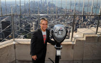 Tony Danza headed high above Manhattan, to the top of the Empire State on Wednesday. The New York native made the 102-story trip to promote his new book, <i>I’d Like to Apologize to Every Teacher I’ve Ever Had</i>, which chronicles his year-long gig teaching high school English in inner-city Philadelphia. (9/14/2012)