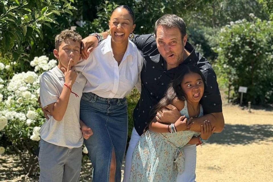 <p>Tamera Mowry Housley/Instagram</p> Tamera Mowry-Housley and family on Mother