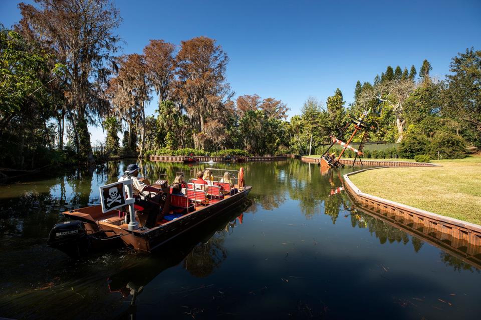 Legoland's new ride named, Pirate River Quest, offers a voyage through the natural canals of historic Cypress Garden in Winter Haven, FL. Wednesday January 11, 2023.