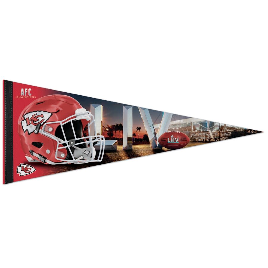 Chiefs 2019 AFC Champions 12'' x 30'' Premium Pennant