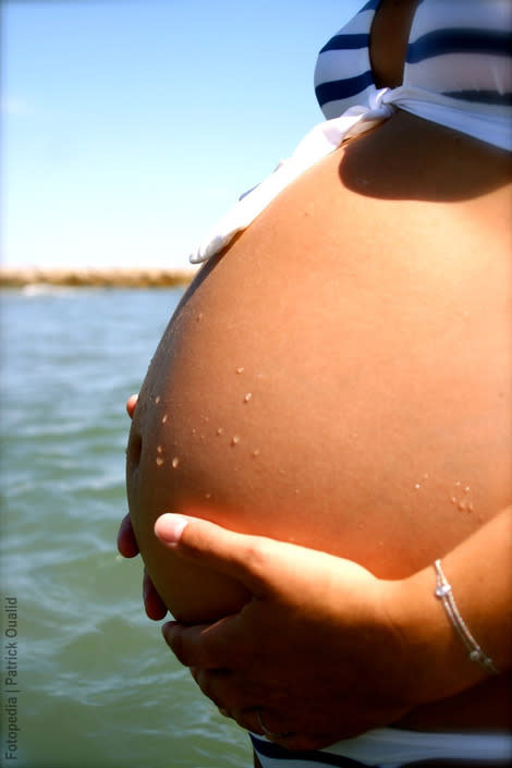 Remember that a pregnant woman does weighted squats each time she gets up and down