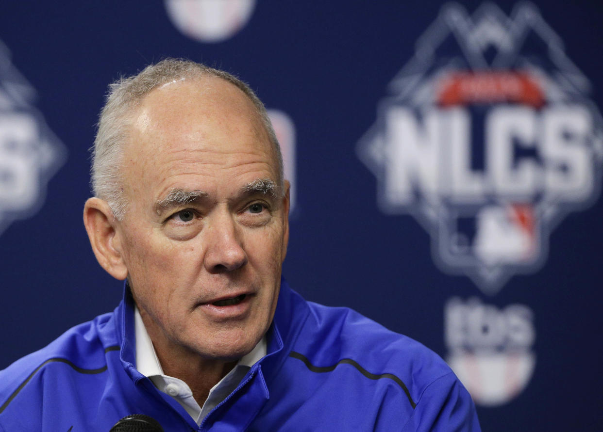 New York Mets GM Sandy Alderson is taking a leave of absence to prioritize his health, effective immediately. (AP Photo)