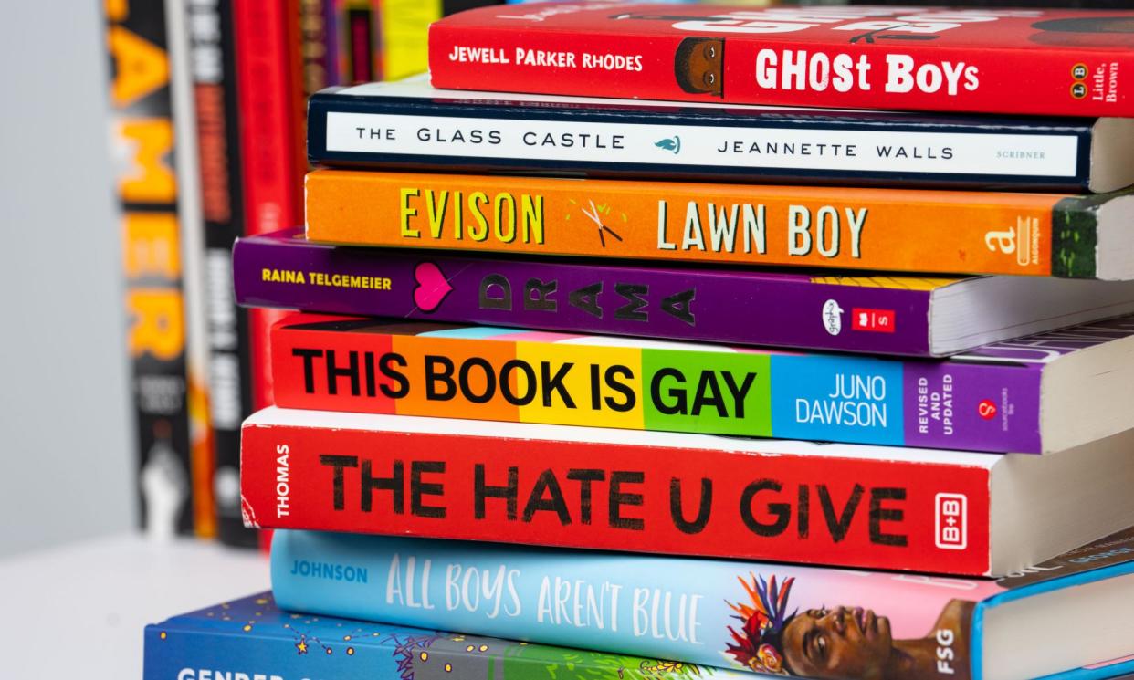 <span>The School Library Association identified a trend of censorship targeted at books written by queer authors or featuring queer characters. </span><span>Photograph: Houston Chronicle/Hearst Newspapers/Getty Images</span>