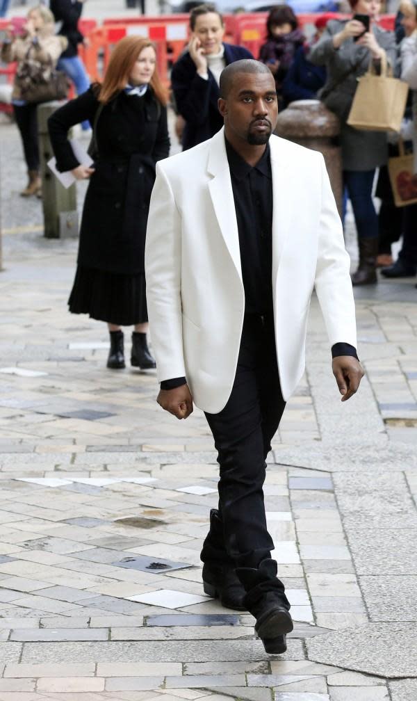 Kanye attened Louise Wilson's memorial in London last week (Jonathan Brady/PA)