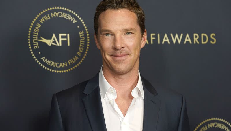 Benedict Cumberbatch arrives at the AFI Awards Luncheon in Beverly Hills, Calif., on March 11, 2022.