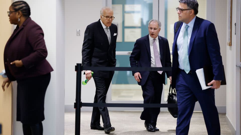 James Biden with his lawyer Paul Fishman on Wednesday. - Anna Moneymaker/Getty Images
