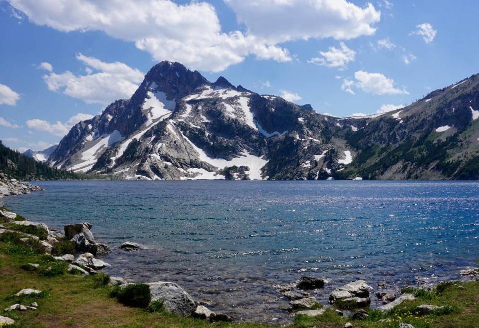 Sawtooth Lake sits at 8,462 feet above sea level in the Sawtooth Wilderness. Mt. Regan (10,190 feet) stands guard. Chadd Cripe/ccripe@idahostatesman.com