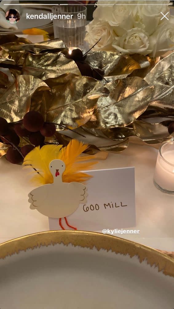 Kylie Jenner's Friendsgiving | Kendall Jenner/Instagram