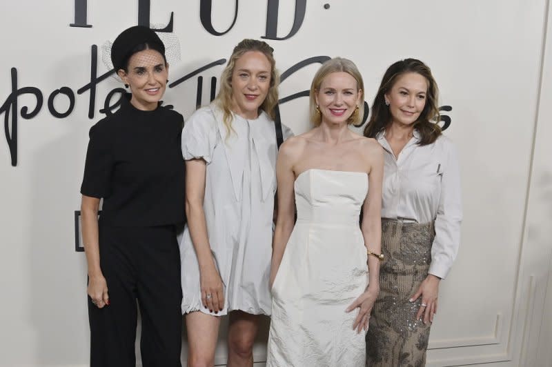 Demi Moore, Chloë Sevigny, Naomi Watts and Diane Lane, from left to right, attend the FYC red carpet event for "Feud: Capote vs. The Swans" on Wednesday. Photo by Jim Ruymen/UPI