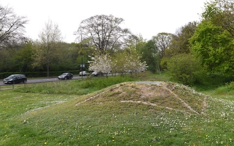 The burial mound near Southend - Credit: PA