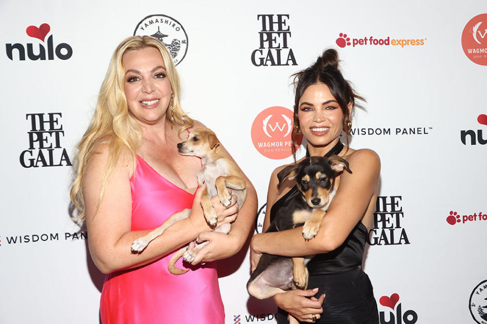 Wagmor Pets founder Melissa Bacelar and Jenna Dewan - Credit: Tommaso Boddi/Getty