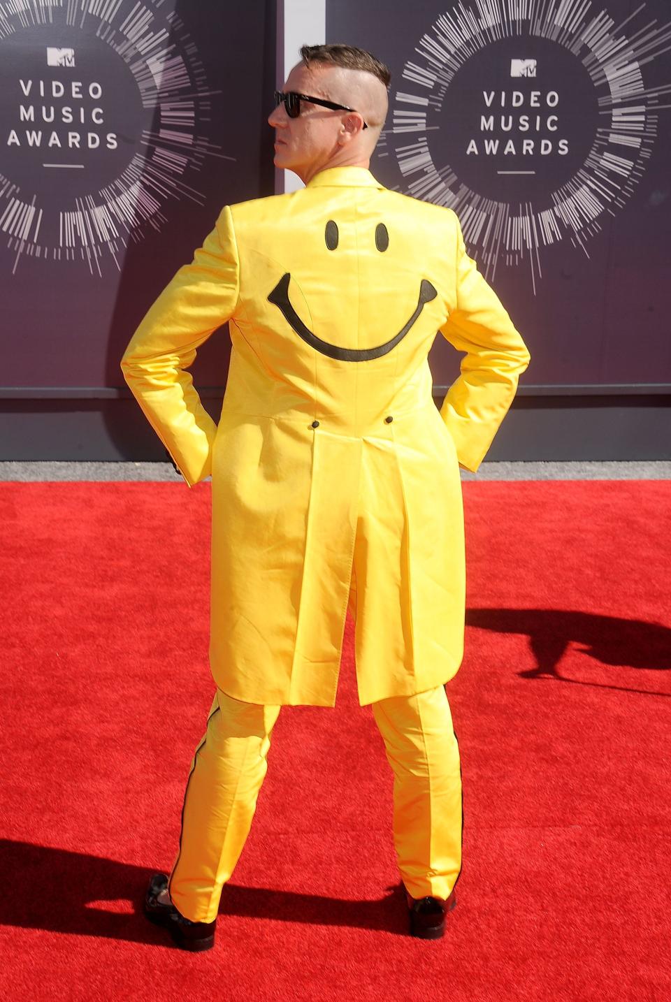 Jeremy Scott arrives at the 2014 MTV Video Music Awards at The Forum.