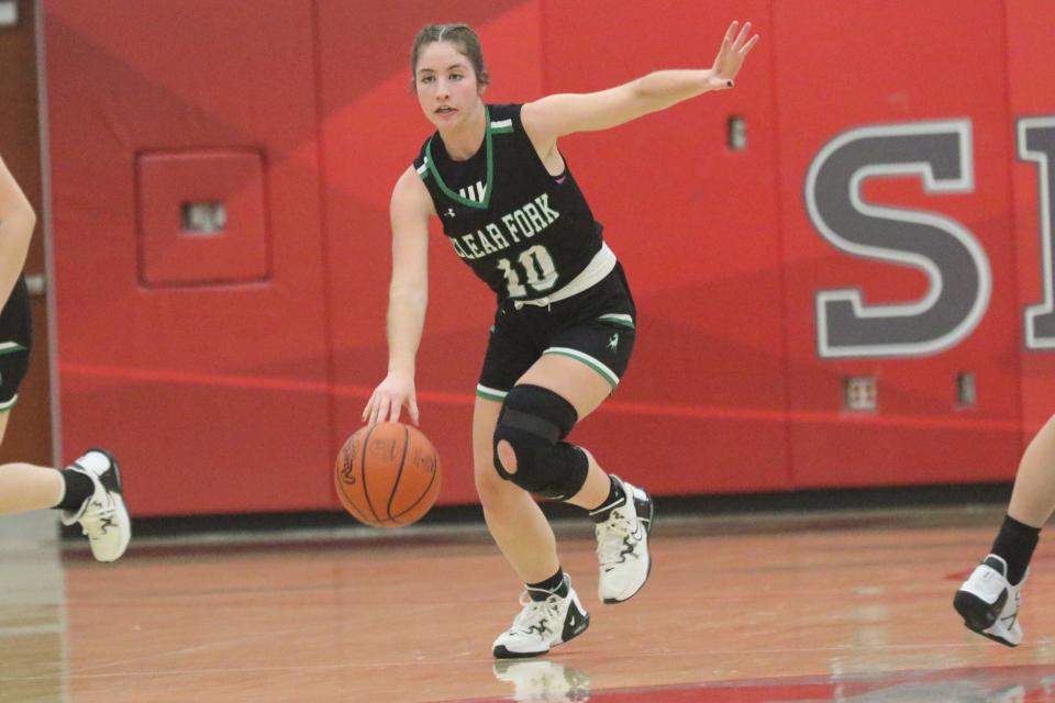 Clear Fork's Annika Labaki scored 12 points on four 3-pointers in the Colts' two-point loss to Shelby on Thursday night.