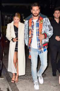 Scott Disick and Sofia Richie in New York City on Oct. 20