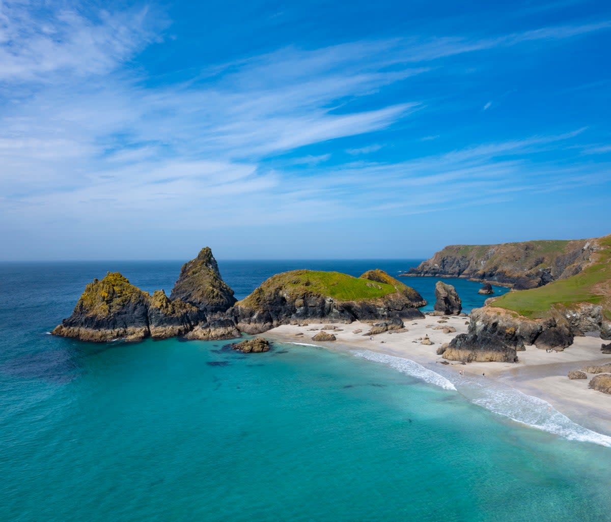 Kynance Cove, a popular place to end long walks  (Getty Images/iStockphoto)