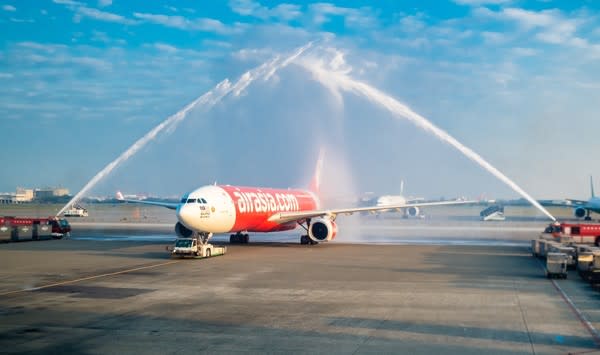 廉價航空AirAsia宣布復飛3班對台航線。&nbsp;&nbsp;&nbsp;圖：AirAsia／提供