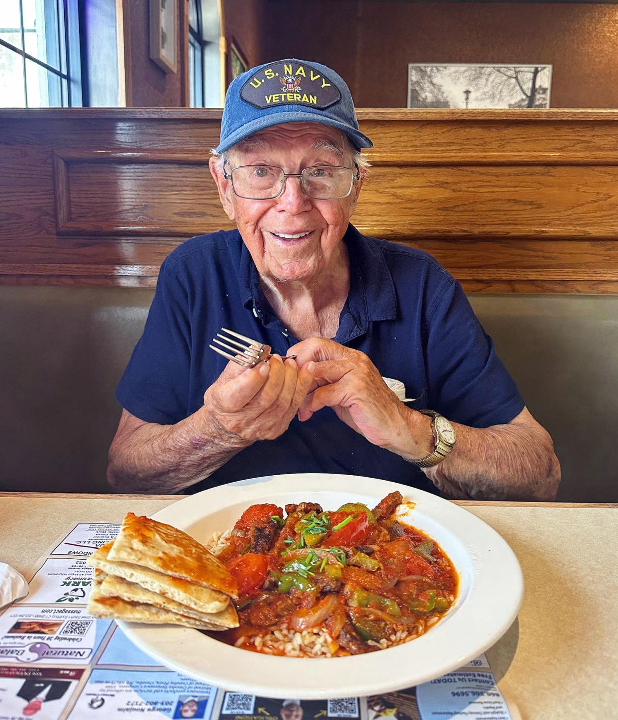 “He has an appetite unlike anything I have ever seen,” his grandson says. (Courtesy Dan Pelosi)