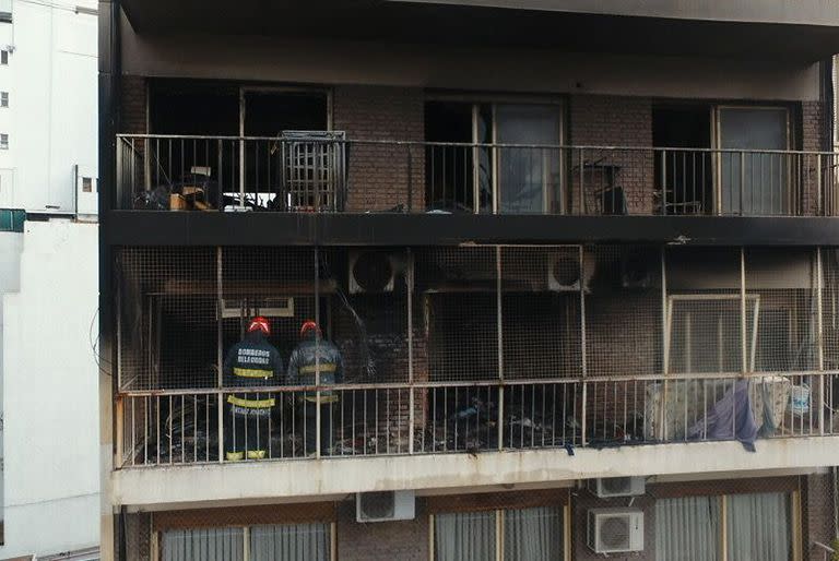 Incendio en un departamento de un edificio en Recoleta