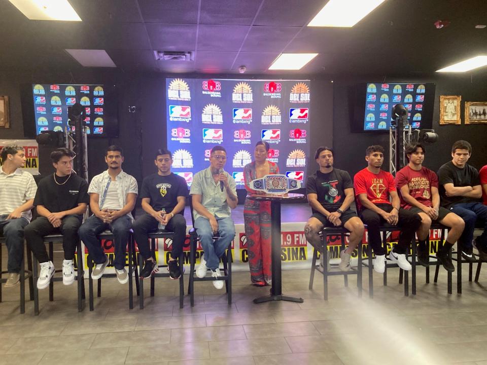 Fighters at CityFights press conference, Sept. 12, 2023 in Phoenix.