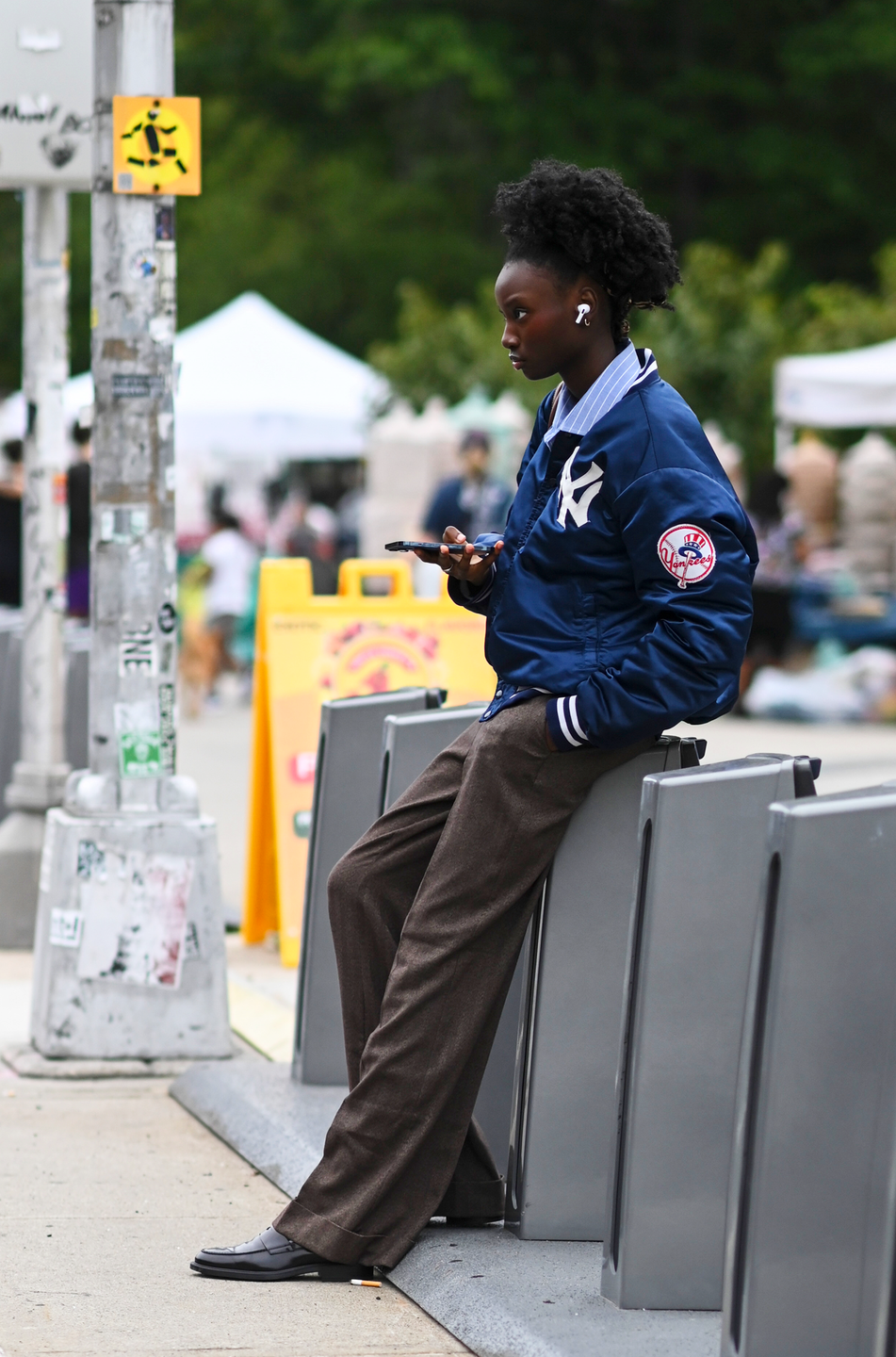 <p>Fall is right around the corner, which means it’s almost time to cozy up in closet staples like your favorite leather jacket or go-to trench coat. If you need another layering piece to add to the rotation, may I suggest a retro bomber jacket?</p><p><em>DANZY Vintage Letterman Jacket, $238 </em></p><p><a class="link " href="https://go.redirectingat.com?id=74968X1596630&url=https%3A%2F%2Fwww.revolve.com%2Fdanzy-vintage-satin-letterman-jacket-in-navy%2Fdp%2FDNZY-WO2%2F&sref=https%3A%2F%2Fwww.cosmopolitan.com%2Fstyle-beauty%2Ffashion%2Fg41196528%2Fnew-york-fashion-week-street-style-spring-2023%2F" rel="nofollow noopener" target="_blank" data-ylk="slk:SHOP NOW;elm:context_link;itc:0;sec:content-canvas">SHOP NOW </a></p><p><em>Aritzia Effortless Pant, $148</em></p><p><a class="link " href="https://www.aritzia.com/us/en/product/effortless-pant/95189065.html" rel="nofollow noopener" target="_blank" data-ylk="slk:SHOP NOW;elm:context_link;itc:0;sec:content-canvas">SHOP NOW</a><br></p>