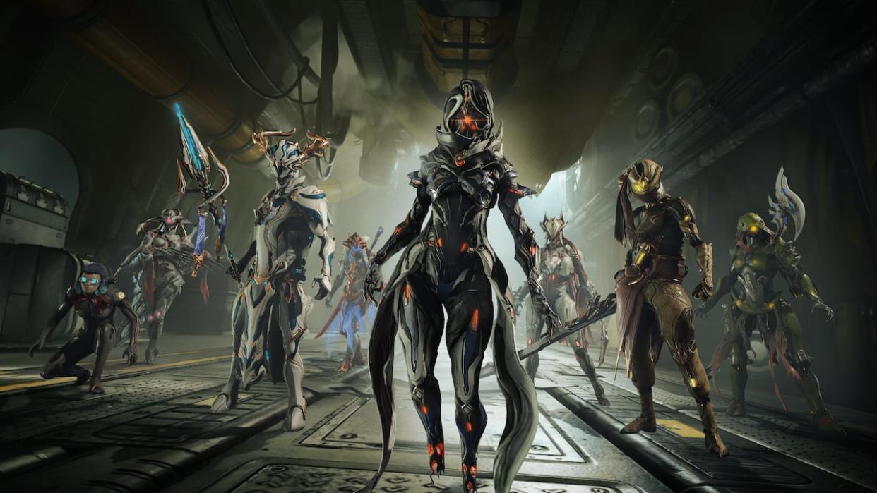 Warframe puts you in control of the Tenno, a group of cybernetic soldier-ninjas in an esoteric sci-fi setting. (Digital Extremes - image credit)