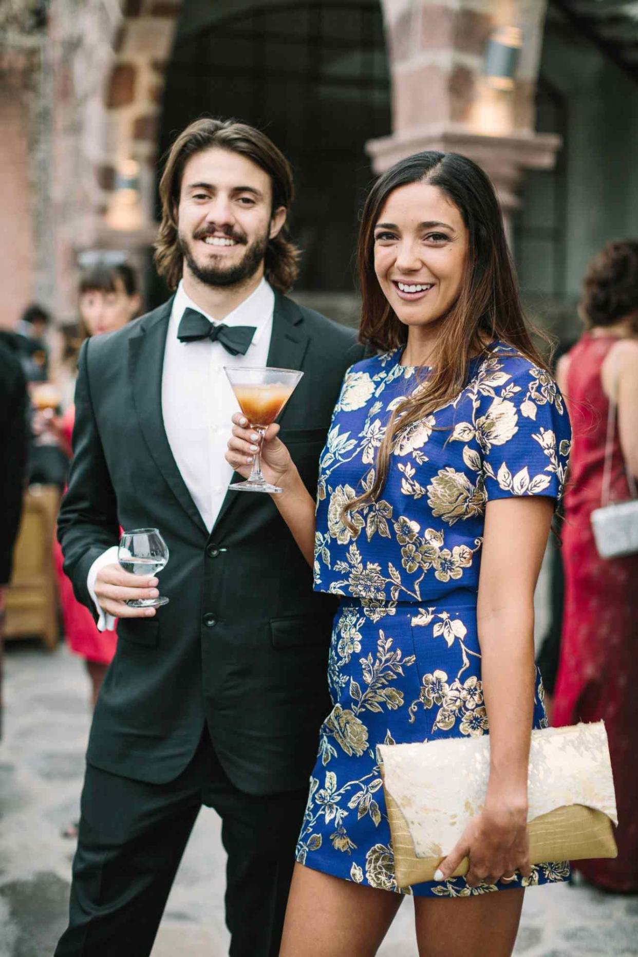 regina chris wedding guests cocktails