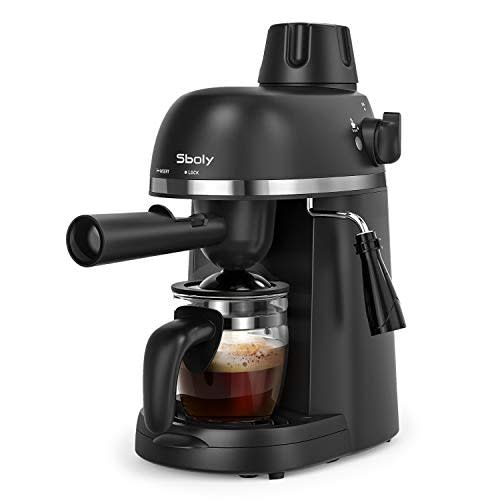 Sboly Steam Espresso Machine with Milk Frother (Amazon / Amazon)