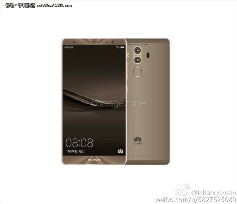 HUAWEI Mate 9規格曝光 11月中發表亮相