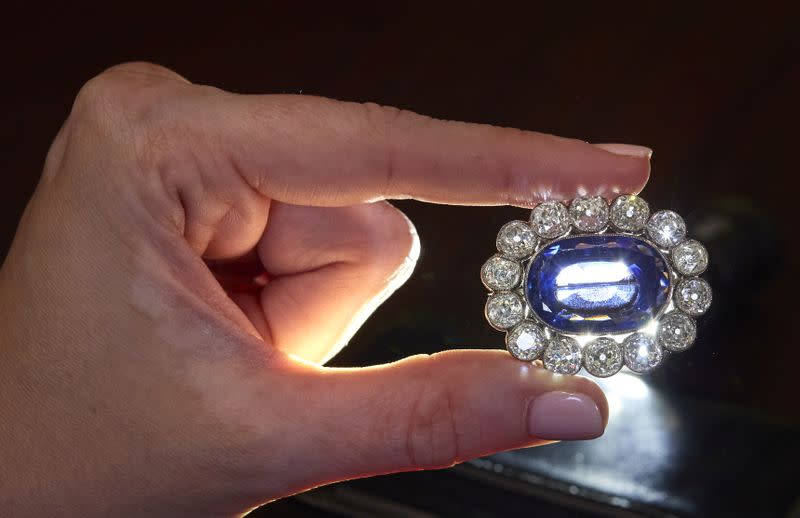 Preview of the Beauharnais jewels before auction at Christie's