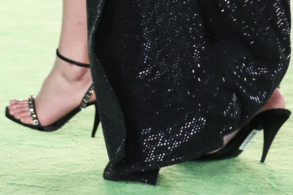 A closer view of Lindsey Vonn’s heels. - Credit: Xavier Collin/Image Press Agency/MEGA