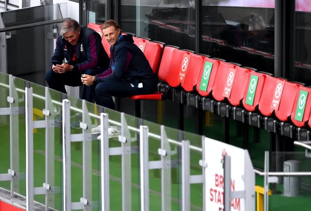 England captain Joe Root (right) and head coach (Chris Silverwod) must choose the final XI.