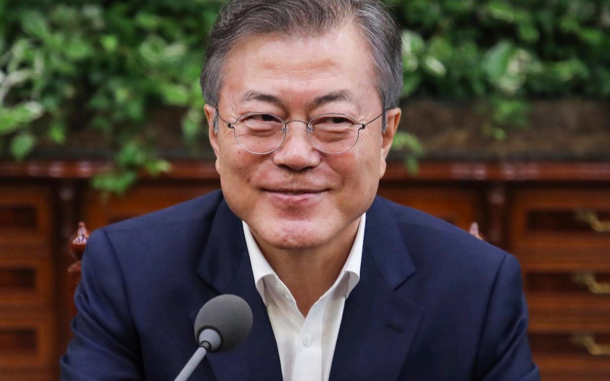 South Korean President Moon Jae-in - Yonhap