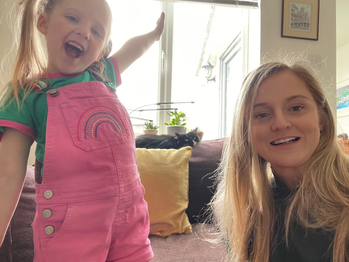 Rebecca is grateful to be cancer-free and mum to her beautiful daughter (Rebecca Tidy)