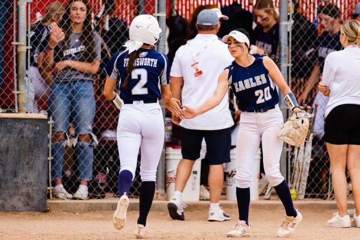 Enterprise plays Duchesne during the 2A girls softball finals at Spanish Fork Sports Park in Spanish Fork on May 13, 2023. | Ryan Sun, Deseret News