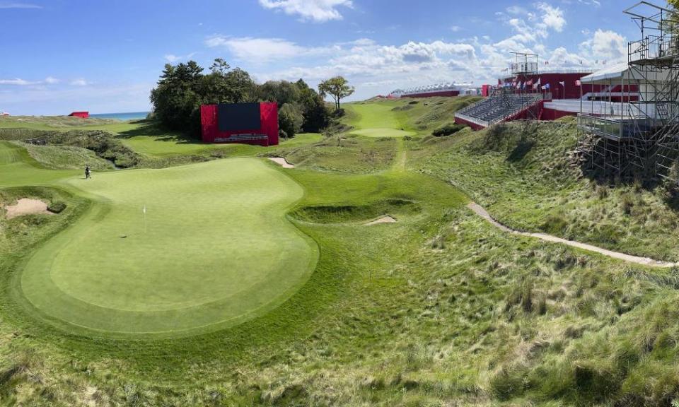 Whistling Straits in Wisconsin was created to imitate gold courses in Ireland